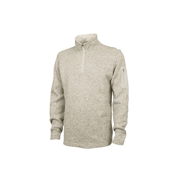 Charles River Apparel Dartmouth MEN'S HEATHERED FLEECE PULLOVER 
Oatmeal size S - Picture 1 of 9